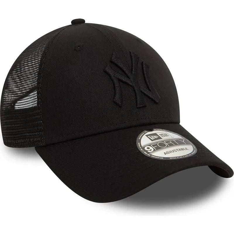 czapka-trucker-czarna-regulowana-z-czarnym-logo-9forty-home-field-new-york-yankees-mlb-new-era
