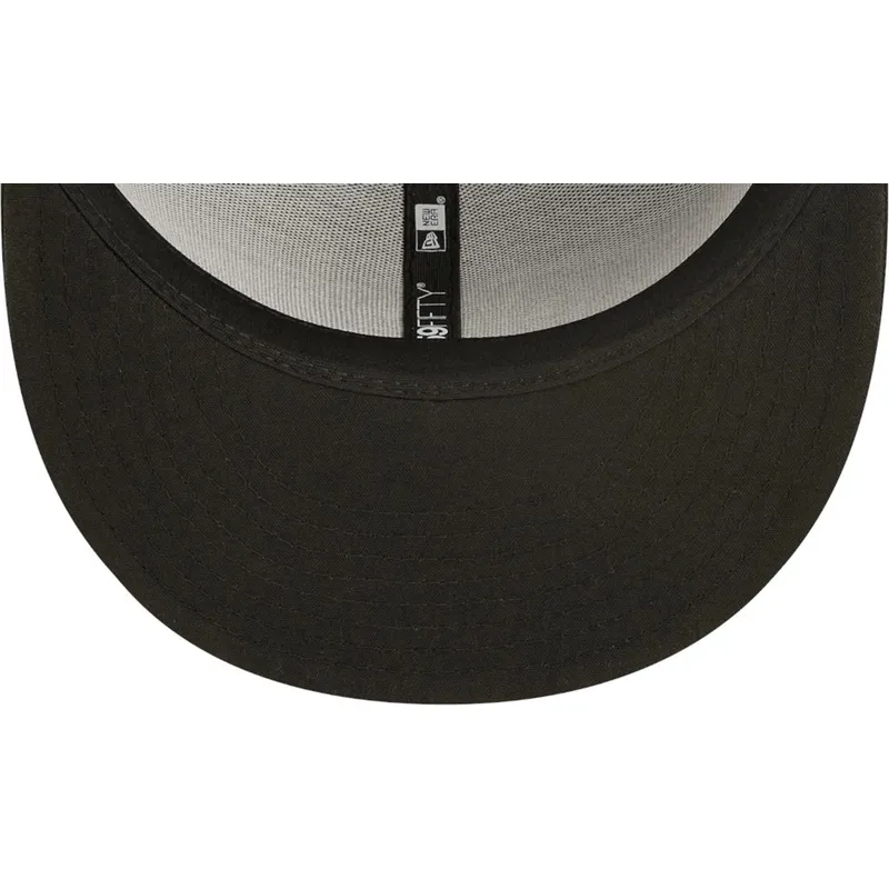 petten-plat-zwart-fitted-59fifty-ac-perf-van-miami-marlins-mlb-van-new-era