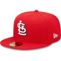 rod-fladskaerms-59fifty-ac-perf-fitted-kasket-af-st-louis-cardinals-mlb-fra-new-era
