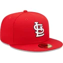 cappellino-piatto-rosso-aderente-59fifty-ac-perf-dei-st-louis-cardinals-mlb-di-new-era