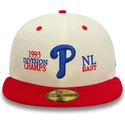 gorra-plana-beige-y-roja-ajustada-59fifty-93-division-de-philadelphia-phillies-mlb-de-new-era