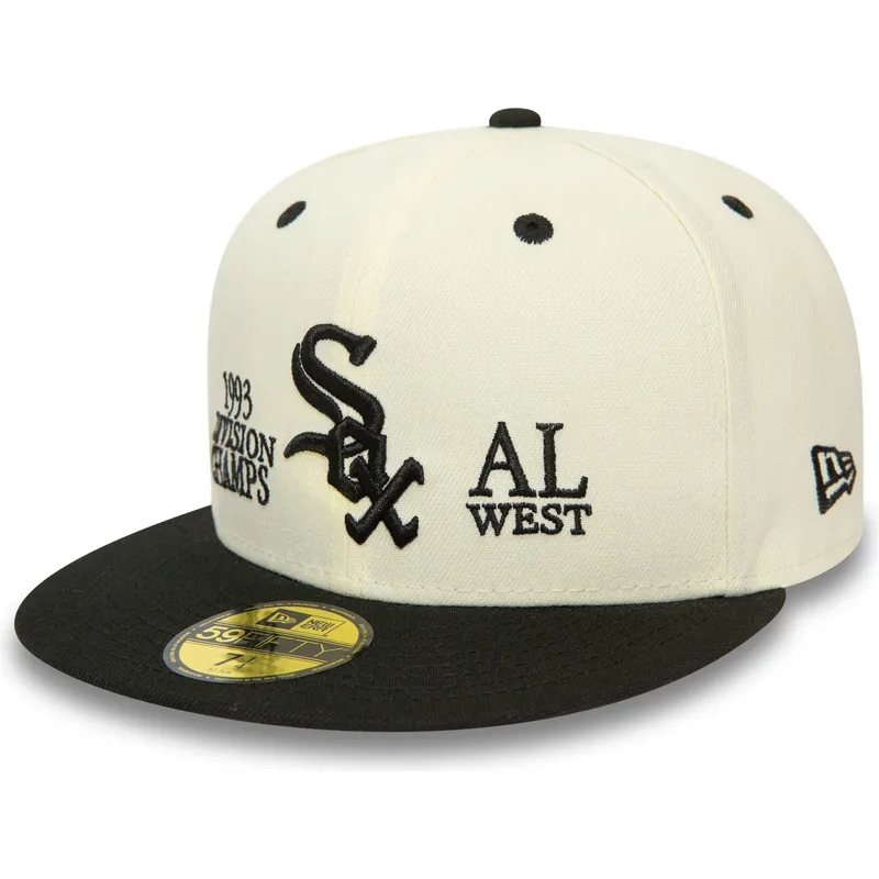 petten-plat-meerkleurig-fitted-59fifty-93-division-van-chicago-white-sox-mlb-van-new-era