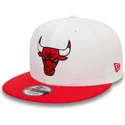 chicago-bulls-nba-new-era-9fifty-white-crown-patch-vit-och-rod-snapback-flat-keps