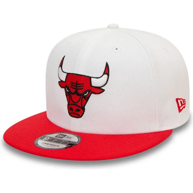 chicago-bulls-nba-new-era-9fifty-white-crown-patch-vit-och-rod-snapback-flat-keps