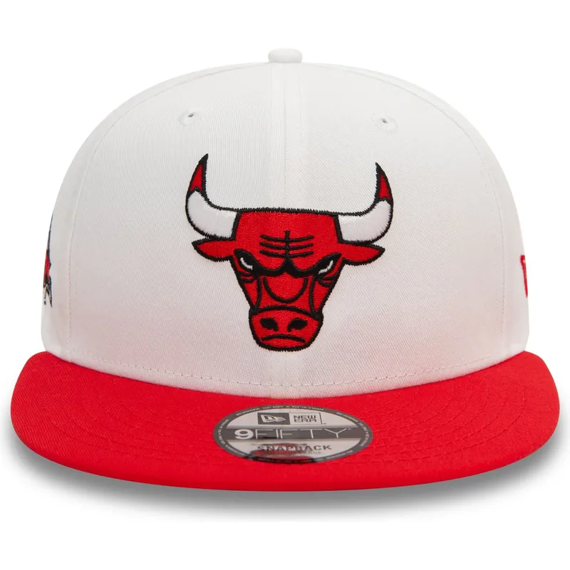 chicago-bulls-nba-new-era-9fifty-white-crown-patch-vit-och-rod-snapback-flat-keps
