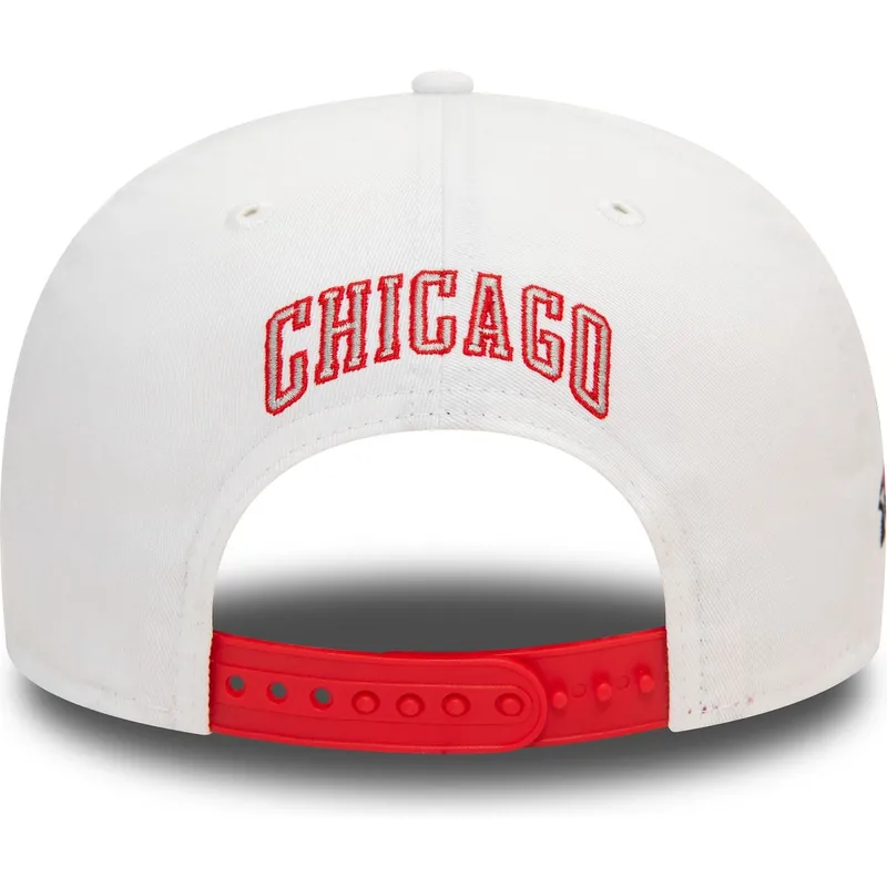 chicago-bulls-nba-new-era-9fifty-white-crown-patch-vit-och-rod-snapback-flat-keps