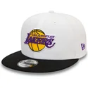 petten-plat-zwart-snapback-9fifty-white-crown-patch-van-los-angeles-lakers-nba-van-new-era