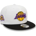 petten-plat-zwart-snapback-9fifty-white-crown-patch-van-los-angeles-lakers-nba-van-new-era