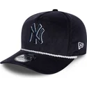 new-era-curved-brim-golfer-cord-new-york-yankees-mlb-navy-blue-snapback-cap