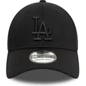 gorra-curva-negra-ajustada-con-logo-negro-39thirty-monochrome-de-los-angeles-dodgers-mlb-de-new-era