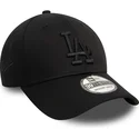 petten-gebogen-zwart-fitted-39thirty-monochrome-van-los-angeles-dodgers-mlb-van-new-era