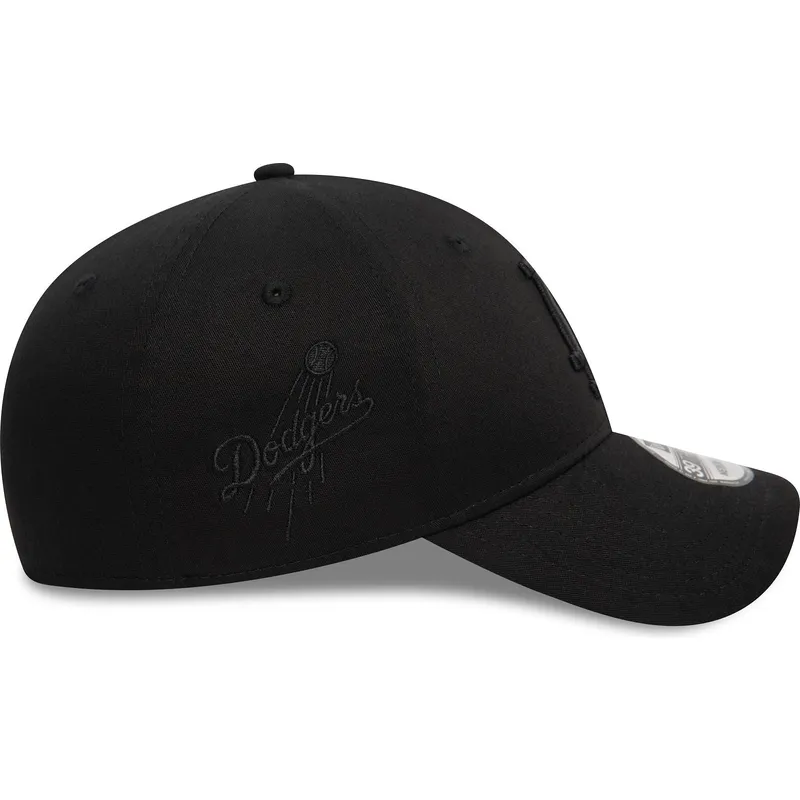 petten-gebogen-zwart-fitted-39thirty-monochrome-van-los-angeles-dodgers-mlb-van-new-era