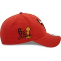 new-era-curved-brim-9forty-flower-icon-chicago-bulls-nba-orange-adjustable-cap