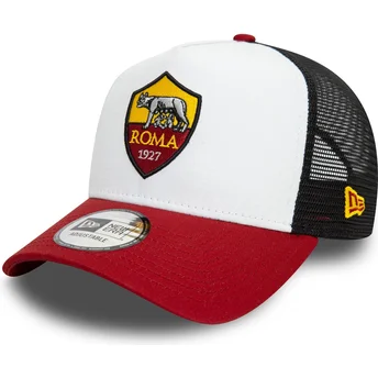 Petten gebogen multicolor snapback , 9FORTY E Frame Core van Associazione Sportiva Roma Serie A van New Era