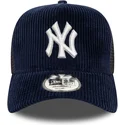 new-era-9forty-a-frame-cord-new-york-yankees-mlb-navy-blue-trucker-hat