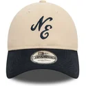 gorra-curva-beige-y-azul-marino-ajustable-9twenty-peached-cotton-de-new-era