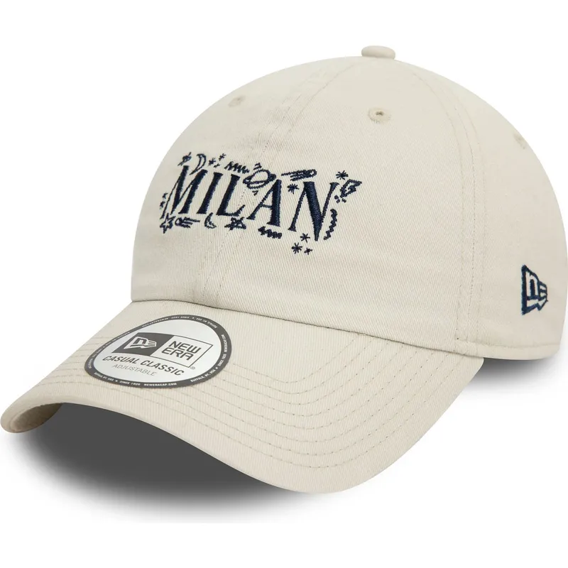 cap-gebogen-beige-adjustable-strap-9twenty-scribble-van-ac-milan-serie-a-van-new-era