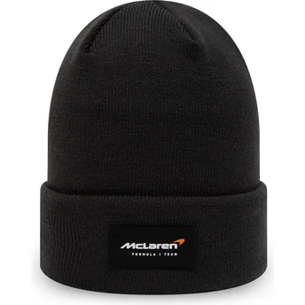 Gorro nero Essential Cuff Knit di McLaren Racing Formula 1 di New Era