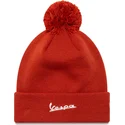 mutsen-pompon-oranje-seasonal-cuff-van-vespa-piaggio-van-new-era