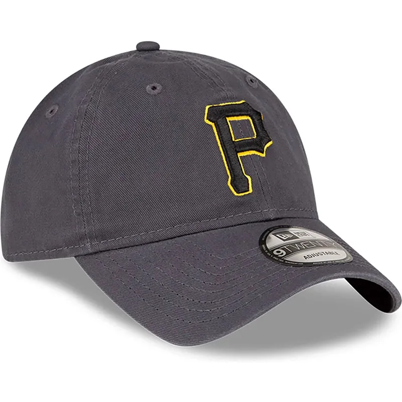 petten-gebogen-grijs-verstelbare-band-9twenty-core-classic-van-pittsburgh-pirates-mlb-van-new-era
