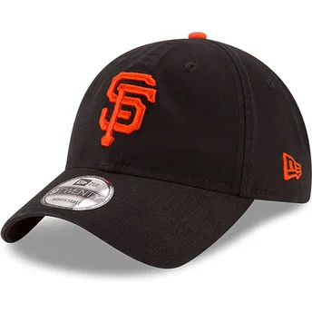 Petten gebogen zwart verstelbaar 9TWENTY Core Classic van San Francisco Giants MLB van New Era