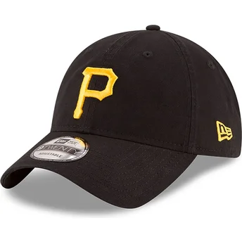 Petten gebogen zwart verstelbare band 9TWENTY Core Classic van Pittsburgh Pirates MLB van New Era