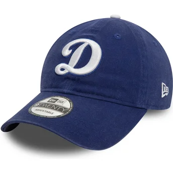Petten gebogen blauw verstelbaar 9TWENTY Core Classic van Los Angeles Dodgers MLB van New Era