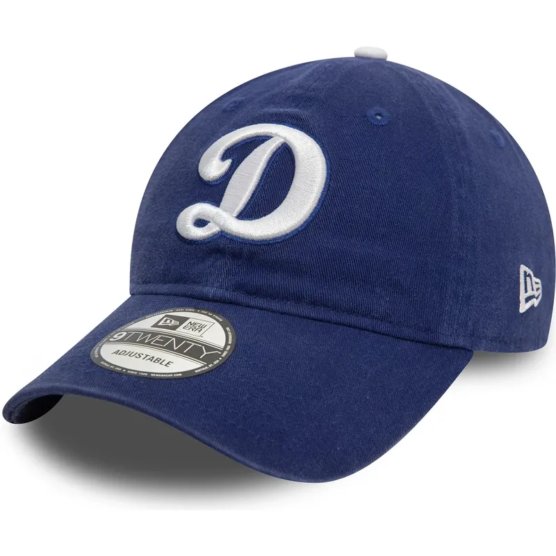 petten-gebogen-blauw-verstelbaar-9twenty-core-classic-van-los-angeles-dodgers-mlb-van-new-era