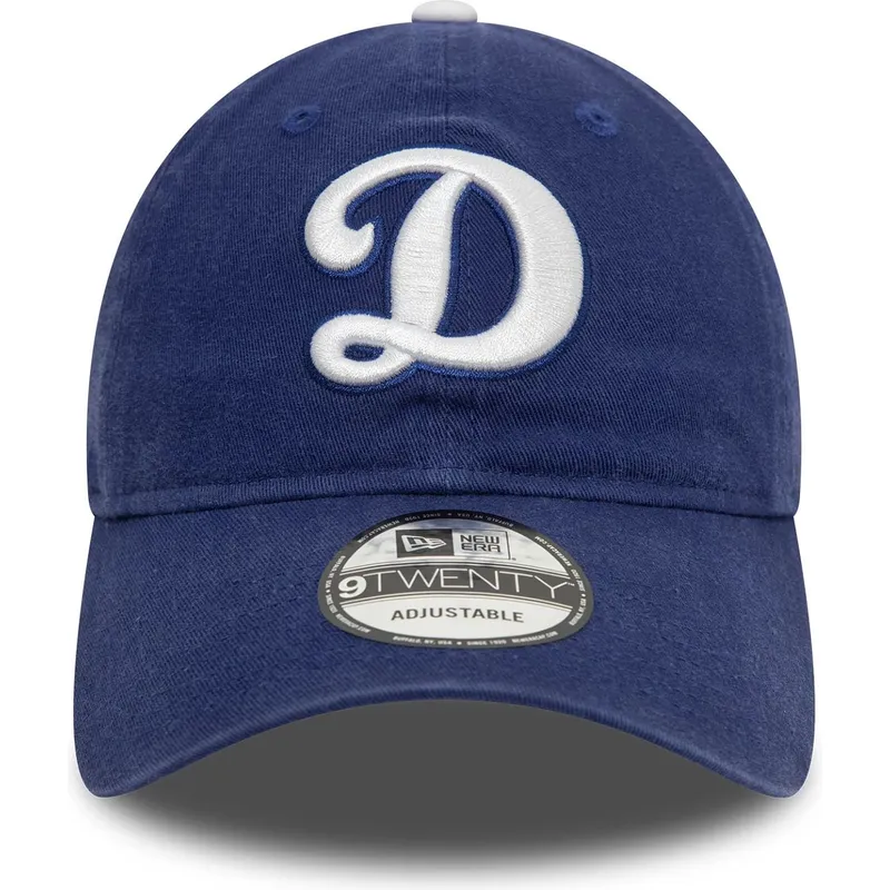 petten-gebogen-blauw-verstelbaar-9twenty-core-classic-van-los-angeles-dodgers-mlb-van-new-era