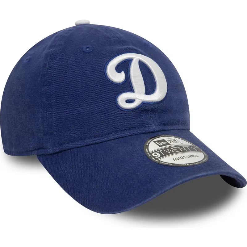 petten-gebogen-blauw-verstelbaar-9twenty-core-classic-van-los-angeles-dodgers-mlb-van-new-era