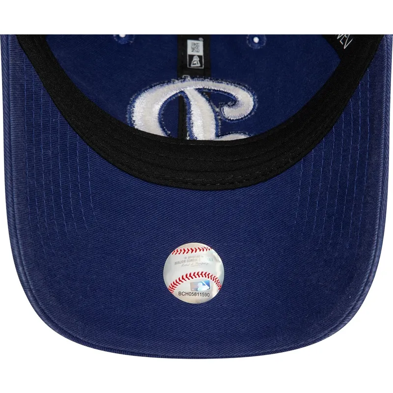 petten-gebogen-blauw-verstelbaar-9twenty-core-classic-van-los-angeles-dodgers-mlb-van-new-era