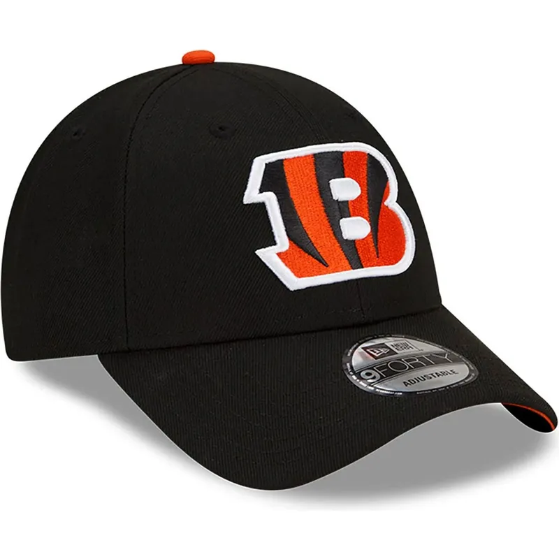 sort-justerbar-kurvet-kasket-9forty-the-league-fra-cincinnati-bengals-nfl-fra-new-era