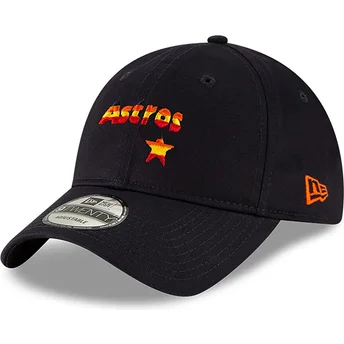 Petten gebogen marineblauw verstelbaar 9TWENTY Core Classic van Houston Astros MLB van New Era