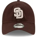 casquette-courbee-marron-ajustable-9twenty-core-classic-san-diego-padres-mlb-new-era