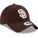 cappellino-curvo-marrone-regolabile-9twenty-core-classic-dei-san-diego-padres-mlb-di-new-era