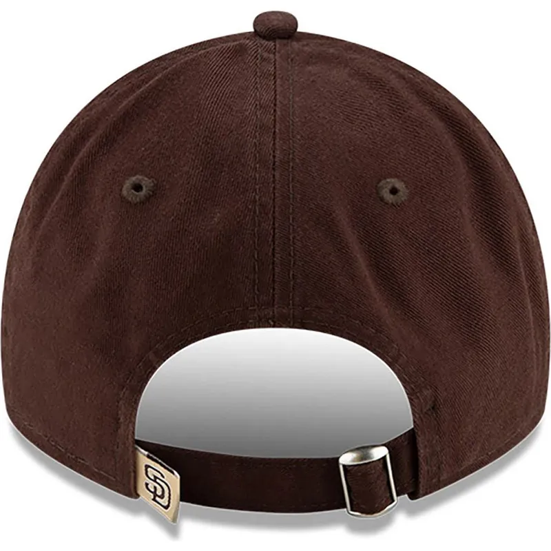 brun-justerbar-buet-kasket-9twenty-core-classic-fra-san-diego-padres-mlb-fra-new-era