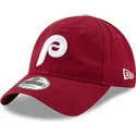petten-gebogen-rood-verstelbare-band-9twenty-core-classic-van-philadelphia-phillies-mlb-van-new-era