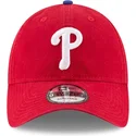 petten-gebogen-rood-verstelbaar-9twenty-core-classic-van-philadelphia-phillies-mlb-van-new-era