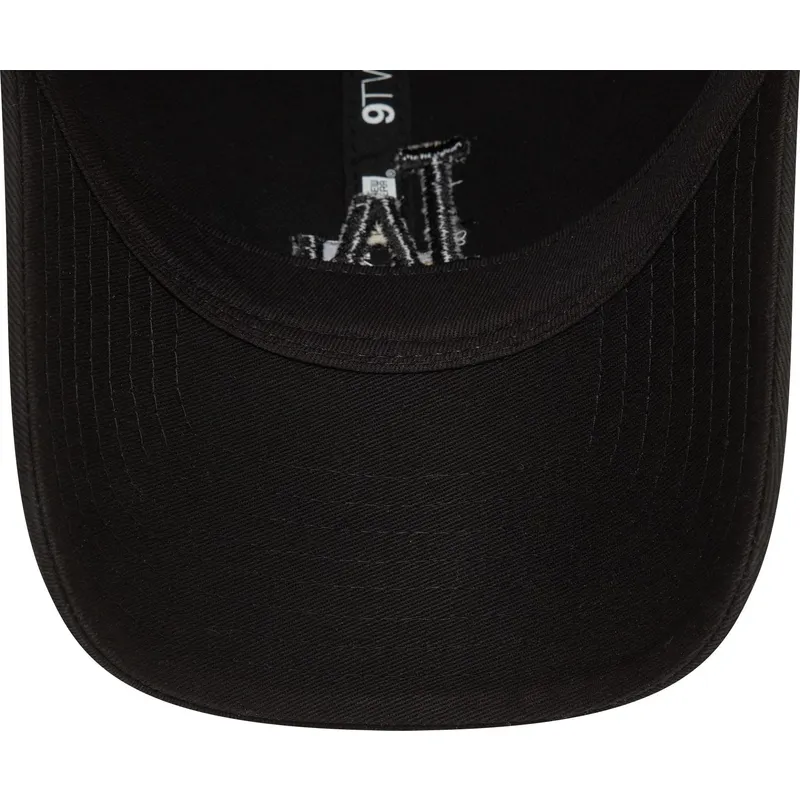 cappellino-con-visiera-curva-nero-regolabile-con-logo-nero-9twenty-washed-dei-los-angeles-dodgers-mlb-di-new-era