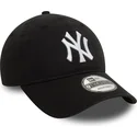 petten-gebogen-zwart-verstelbare-band-9twenty-washed-van-new-york-yankees-mlb-van-new-era