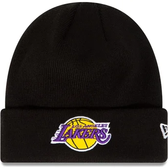 Gorro negro Essential Cuff de Los Angeles Lakers NBA de New Era