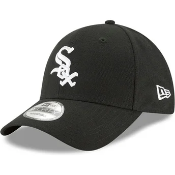 Gorra curva negra ajustable para niño 9FORTY The League de Chicago White Sox MLB de New Era