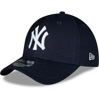 New Era New York Yankees MLB 9FORTY The League justerbar marineblå buet kasket til drenge