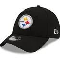 petten-gebogen-zwart-verstelbare-band-voor-kinderen-9forty-the-league-van-pittsburgh-steelers-nfl-van-new-era