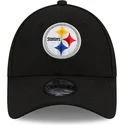cap-gebogen-black-adjustable-strap-voor-kinderen-9forty-the-league-van-pittsburgh-steelers-nfl-van-new-era