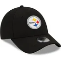 petten-gebogen-zwart-verstelbare-band-voor-kinderen-9forty-the-league-van-pittsburgh-steelers-nfl-van-new-era