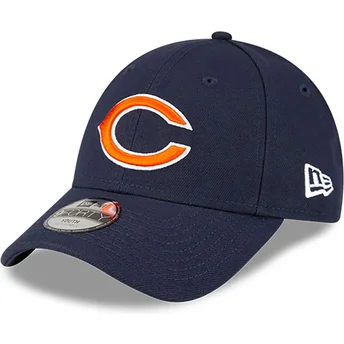 Cap gebogen navy blue adjustable strap voor kinderen 9FORTY The League van Chicago Bears NFL van New Era