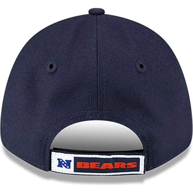 justerbar-marinebla-buet-kasket-til-dreng-9forty-the-league-fra-chicago-bears-nfl-fra-new-era