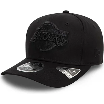 Gorra curva negra snapback 9FIFTY Stretch Snap de Los Angeles Lakers NBA de New Era