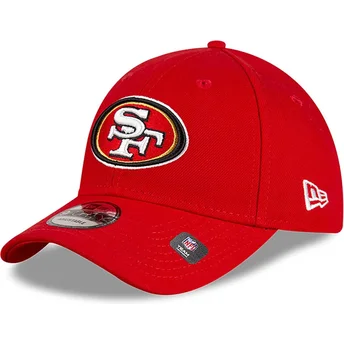 Petten gebogen rood verstelbaar 9FORTY The League Team Colour van San Francisco 49ers NFL van New Era